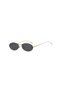 Fuvion Gold Retro Oval Metal Frame Thin Shank Unisex Uv400 Vintage Retro Sunglasses