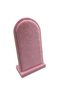 Domestic Production Batum Model Suede Fabric Pink Color 26/15 cm Standing Necklace Display Stand - 4