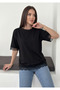 Women's Lace Detailed Crew Neck Oversize T-Shirt