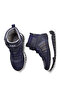 Worf Single Velcro Genuine Leather Anatomical Boys' Boots Navy Blue - 7