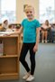 Set of Three Navy Blue Green Black Summer Cotton Flexible Comfortable Girls' Lycra Long Tights - 7