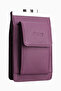 Genuine Leather Unisex Card Holder Cigarette Holder 701 - Purple - 2