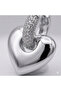 Non-Tarnish Steel Zircon Stone Heart Earrings - Gift Boxed - 2