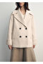 Wool Blend Double-Breasted Overcoat