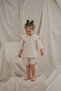 Beige Sailor Collar Shorts Suit