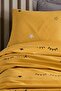 Yellow Single Printed Pique Set - 3
