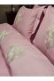 Heart Embroidered Pink Duvet Cover Set - 7