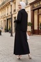 Bellows Pocket Shirt Skirt Double Set 1551 - Black - 4