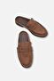 Juliana Brown Suede Unisex Closed Front Flat Sole Comfortable Stylish Sabo Loafer Moccasin Slippers - 3