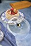 Butterfly Set of 2 Ceramic Cake Pan, Layered Cookie Holder, Pastry Presentation Plate - 7