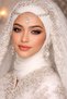 (Silver)Indian Headdress/Necklace/Hanfu Crown Hair Hijab Accessory Wedding/Engagement/Bride/Henna/Birthday - 5