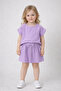 2-6 Years Old Girl's Lilac Muslin Skirt-3 Y