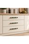 12.8 Cm- Porcelain Cabinet Drawer Furniture Bathroom Dresser Child Handle Handle Venus 128mm Green-Antique - 4