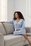 Women's Long Sleeve Lace Detailed Nightgown Relaxed Fit Daily Home Dress - 3