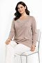 New Pattern Stone Embroidered Round Neck L Stretch Fabric Mother Combed Cotton Blouse 6670 - 5