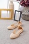 Women's Leather Open-Side Ballet Flats for Home and Outdoor Wear