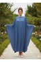 Light Blue Medina Silk Soley Standard Butterfly Model Ferace Dress from Size 36 to Size 60