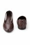Women's Leather Open-Side Ballet Flats for Home and Outdoor Wear - 7