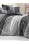 Ranforce 100% Cotton Double Duvet Cover Set Zigo Gray |   Without Sheets - 2