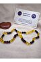 Damla Amber Baby Teeth Necklace, Two Colors, Baltic Lithuania, Certified, Gift Necklace for Babies - 4