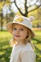 1-3 Years Old Girl's Lace-Up Figured Summer Sombrero Hat