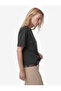 Modal Fabric Slim Fit Short Sleeve Crew Neck T-Shirt with Lace Detail - 2