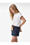 Cotton Pieces of Pocketed A-Line Loose Fit Denim Skirts - 2