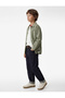 Folded-Legged Navy Blue Boy's Jean Trousers 6Skb40041Td