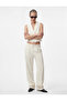 Buttoned Double-Breasted Blazer Vest with Pockets - 2