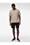 Regular Fit Cotton Zippered Short Sports Shorts with Stitching Detail and Pockets - 2