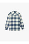 Regular Fit Buttoned Classic Collar Long Sleeve Checkered Shirt - 4