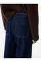 High-Waist Pocket Detail Relaxed Fit Wide-Leg Jeans - Culotte Jeans - 3