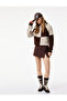 Long Sleeve Crew Neck Color Block Sweater