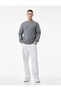 Regular Fit Long Sleeve Basic Crew Neck Knit Sweater - 2