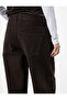 Cotton Leopard Patterned Stone Embroidered Jean Pants with Pockets - Loose Fit Jean - 3