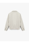 Long Sleeve Pocketed Shirt Collar Zipper Jacket - 4