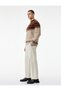 Cotton Pocketed Loose Fit Waist Tie Winter Corded Fabric Velvet Trousers - 2