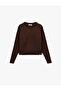 Long Sleeve Crew Neck Basic Knitwear Sweater - 3