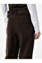 Cotton Slim Fit Buttoned Pocket Flared Crop Jean Trousers - Kick Flare Jeans - 3