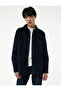 Regular Fit Cotton Pocket Classic Collar Long Sleeve Corded Fabric Velvet Shirt Jacket - 2