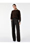 Wide Leg Pants with Pockets and Belt Detail Palazzo Pants