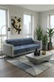 Ko-204 Gray Digital Printed, Guaranteed, Sofa Cover, Sofa Bed Cover with Anti-Slip Sponge (165X205 cm)