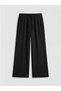 Lcw Modest Navy Blue Textured Women's Trousers with Elastic Waist - 3