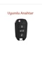 Key Case Cover for Peugeot 301 308 208 508 2008 3008 Citroen C3 C4 Opel Nano Key Case Cover Phosphorescent Blue Black Color - 3