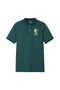 Men’s Slim Fit 3D Lion Embroidery Lycra Pique Polo
