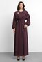 Molly Nelly Women's Ribbed Shoulder Brooch Dress