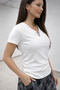 Women's Basic V-Neck T-Shirt – Soft Fabric for Casual and Stylish Use - 4