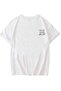 Women's Crew Neck Oversized T-Shirt with Back Print - 2
