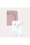 Pink - White Color 100% Cotton Combed Baby Bed Sheet 60X120Cm - Elastic Baby Bed Sheet Set of 2 - 4