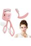 Heated Eyelash Curler – Electric USB Rechargeable Lash Curler for Quick Natural Curling
